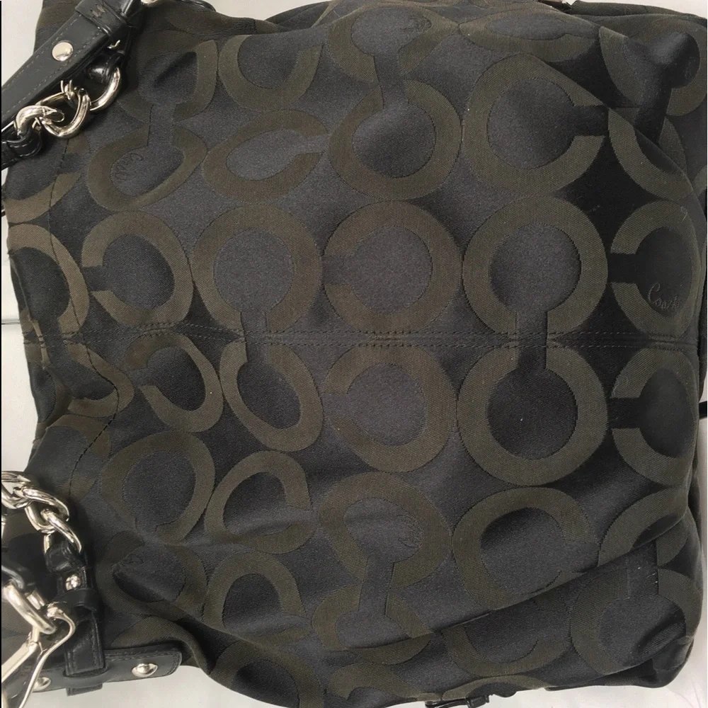 Coach Brooke Signature Sateen Hobo Shoulder Handbag Purse ✅Offers Welcome - Picture 2 of 13